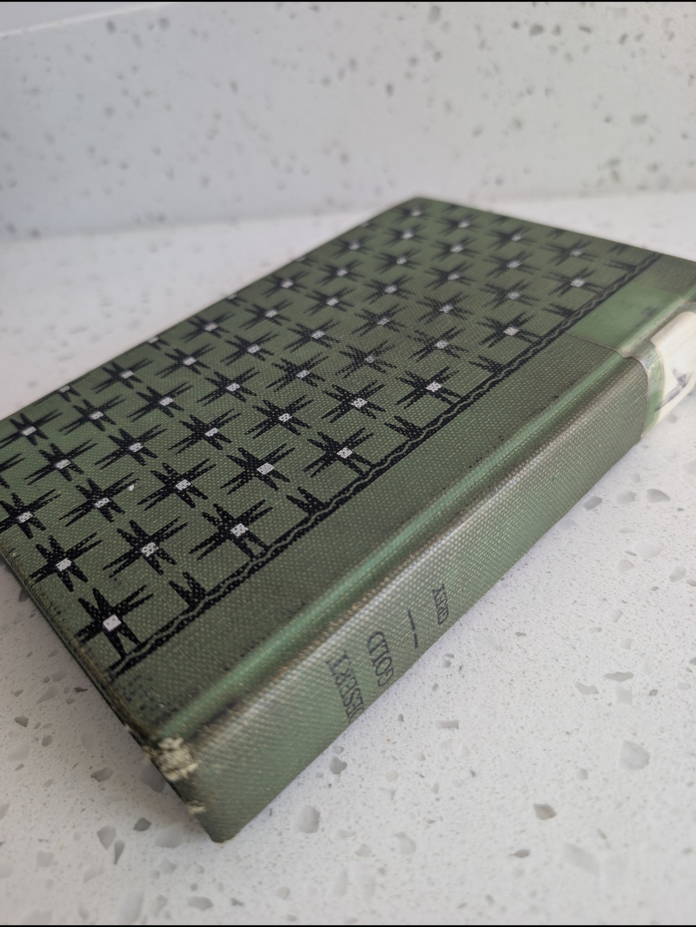 Vintage Green Patterned Hardcover Book- Desert gold By Zane Grey